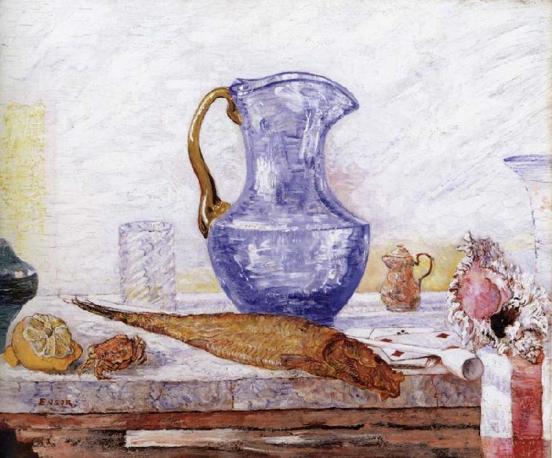 James Ensor Still life with Blue Jar oil painting picture